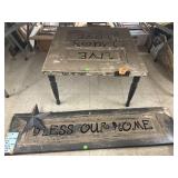 Live Love Laugh Table & Bless Our Home Decor