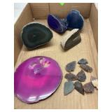 Agate Stone / Rock / Arrowheads / Slab Pieces