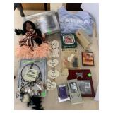 Native American Yarn Doll and Dream Catchers,