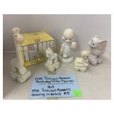 1985 Precious Moments Birthday Rain Figurines &