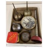 Oil cans, Gauge, misc