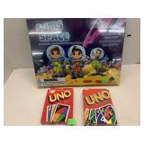 UNO Games and Sums in Space Game