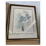 Owl Picture, Signed