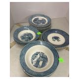 Vintage Blue Dishes