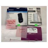 switches and Ceiling Fan Remote