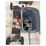 MBS Mountain Board includes custom matrix trucks,