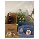 Group Lot Vintage Bottles & Misc