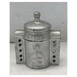 Vintage Cast Iron Bank Building Coin Bank