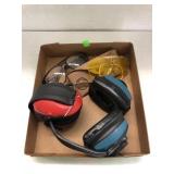 Ear Muffs, Safety Glasses