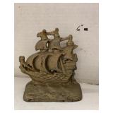 Metal Ship Bookend