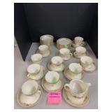 Tea cups, saucers, Finger Bowls, Desert Plates