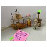 Vintage Holland Ship, Boy, Girl, Misc Lot
