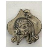 Vintage Musketeer Brooch - marked Sterling