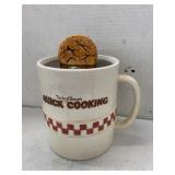 Quick Cooking Cookie Jar, Lid has Small Chips