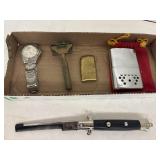 Hand Warmer, Razor, Watch, Zinc & Copper Bar,