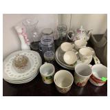 Plates, Vase, Teapot, Misc
