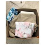 Box of Sheets, Towels, Curtains