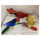 3cnt Wooden Bird Spinners