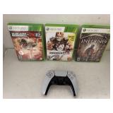 3cnt Xbox360 Games and PlayStation Controller