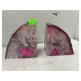 Agate Bookends