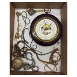 Barometer, Pocket Watch, Jewelry, Misc Flat