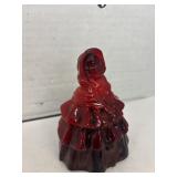 Ruby Red Glass Bell