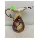 Vintage Enesco Porcelain Pitcher Fruit Design