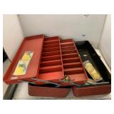 Metal Tackle Box with some Tackle