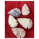 Quartz Arrowheads - new not old