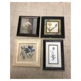 4cnt Floral Wall Decor