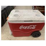 Coca Cola Coleman Cooler with Wheels