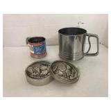 Sifters and buffalo nickel metal container