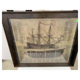 A Ship of War Framed