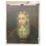 Signed oil painting (some damage)