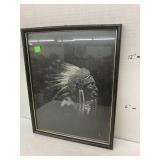Native American chief picture (signed)