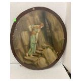 Painting on wood frame