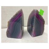Agate Bookends