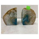 Agate Bookends