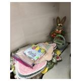 Easter Decor - Placemats, Ceramic Basket, Bunny
