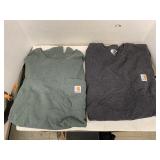 2cnt Carhartt Long Sleeve Shirts, Some Stains,