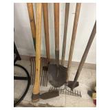 Shovel, Hoes, Rakes, Misc Tools