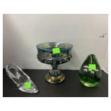 Indiana Glass, Paper Weight, Glass Slipper