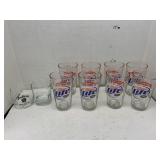 Miller Lite Glasses and 2 other glasses