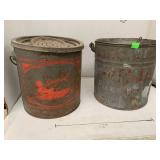 2cnt Metal Minnow Buckets