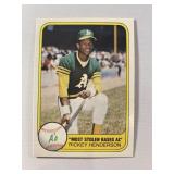 Rickey Henderson Baseball Card
