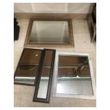 Various mirrors (1 beveled)