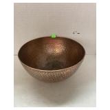Hammered copper bowl