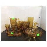 VTG Amber Glass Dishes