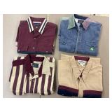 4 Shirts - SanAngelo, Wrangler, & 2 Parhandle