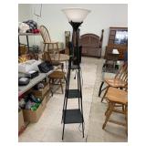 Floor Lamp with Shelves, works